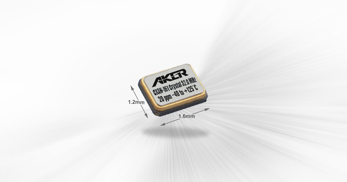 SMD Crystal Unit from Aker Technology Offers Tight Stability
