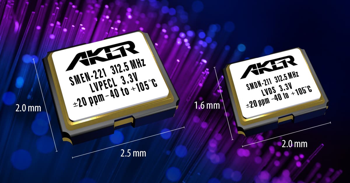 312.5 MHz 超低抖动差分振荡器，为 AI 资料中心与高速光通讯提供精准时脉