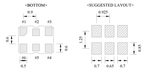 Differential LVDS Oscillator SMDF-221 Specification