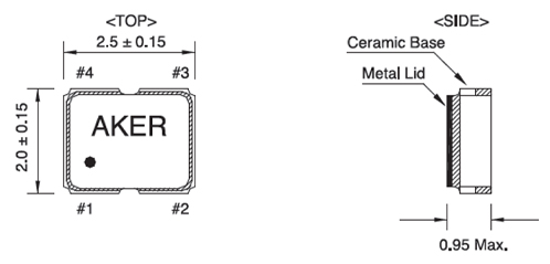 TCXO TXOF-221 Series Crystal Oscillator Specification