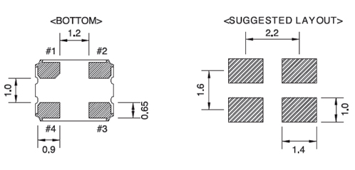 TCXO TXOF-321 Series Crystal Oscillator Specification